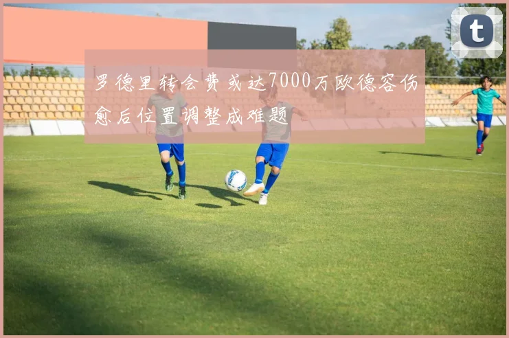 罗德里转会费或达7000万欧德容伤愈后位置调整成难题